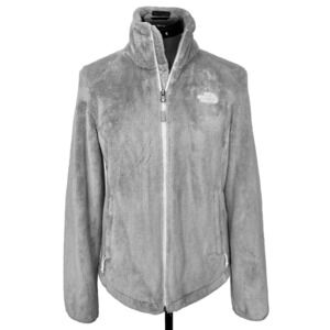 The North‎ Face Women's Osito 2 Full Zip Fleece Jacket Mid Grey Size Small EUC